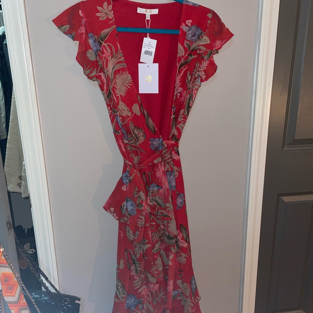 Red wayf dress